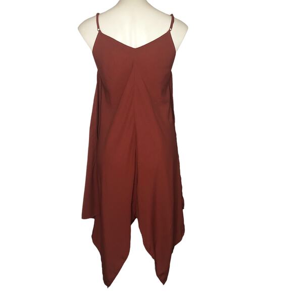 Speed Control New York Burnt Orange Asymmetrical Dress - Size Small - Picture 7 of 11